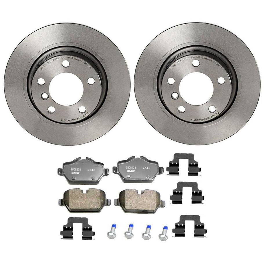 Mini Disc Brake Pad and Rotor Kit – Rear (296mm) (Ceramic) (EURO) 34219811540