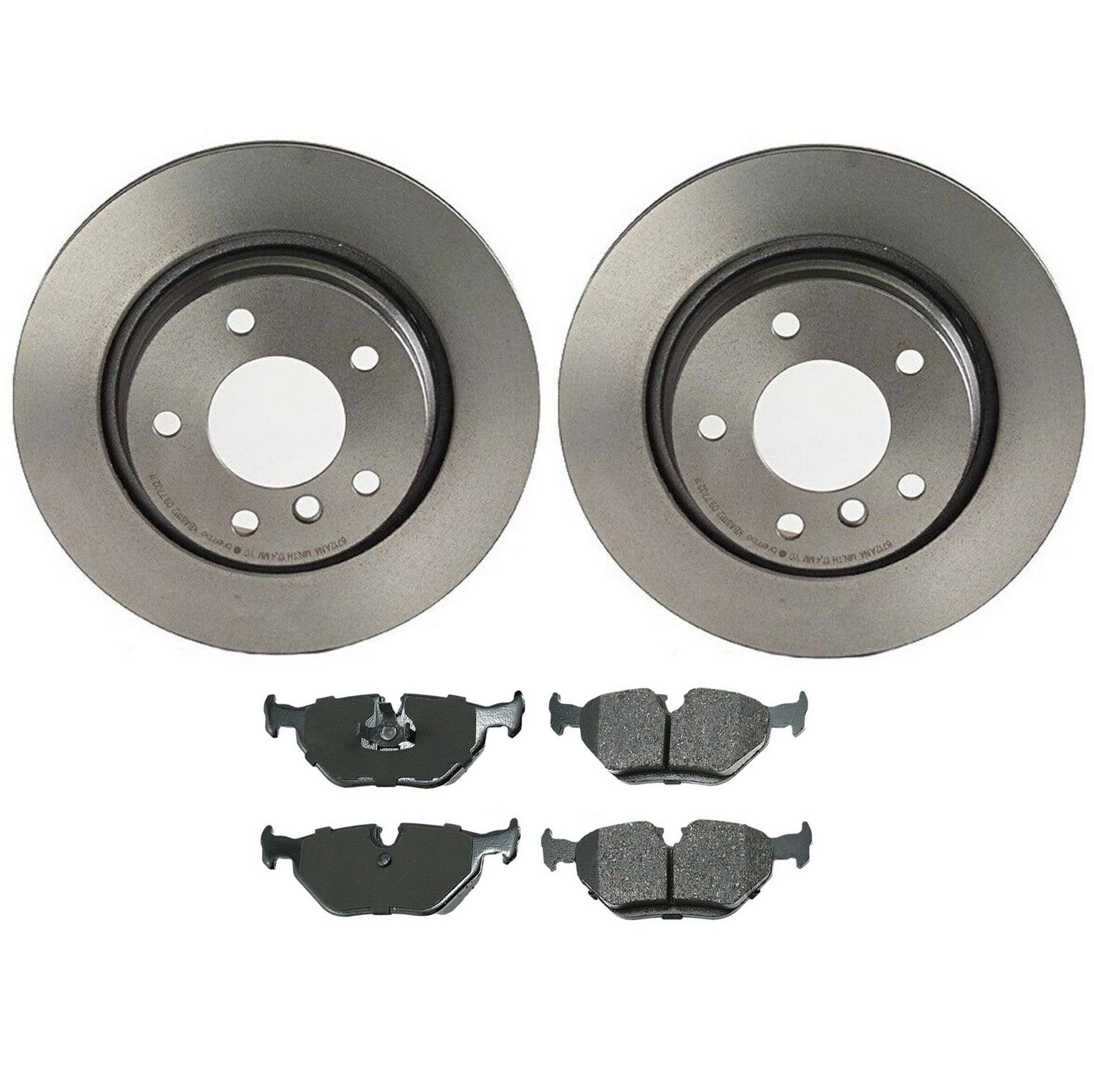 BMW Disc Brake Pad and Rotor Kit – Rear (294mm) (Ceramic) (EURO) 34216864056