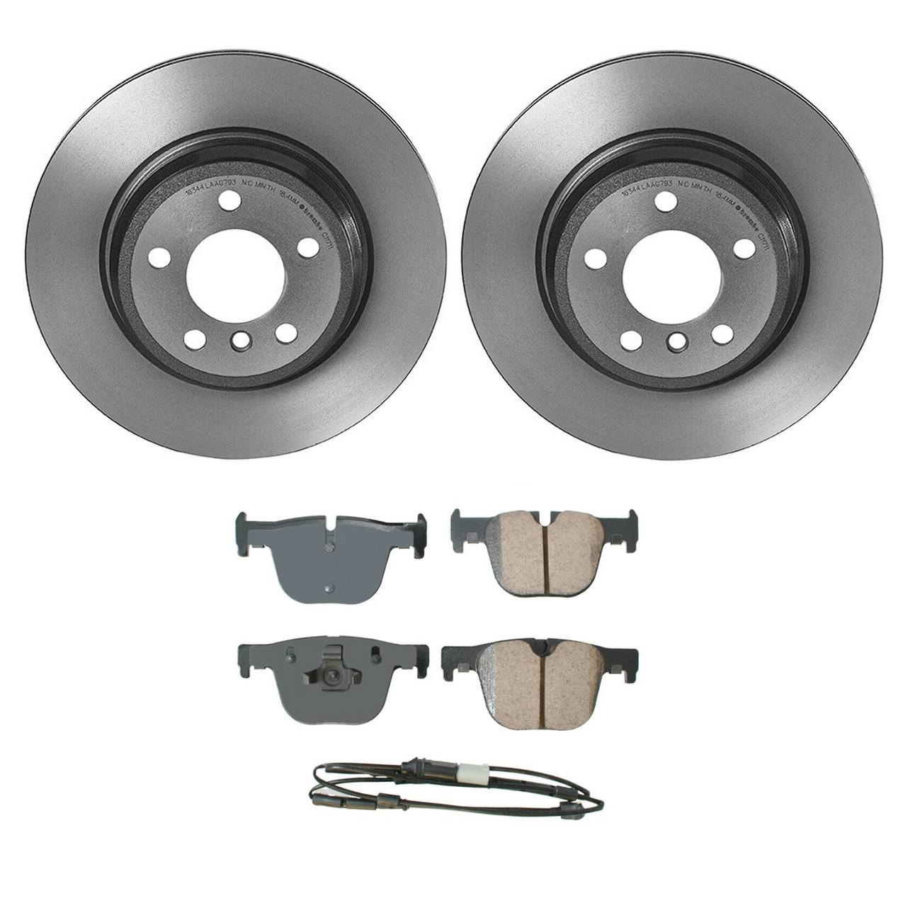 BMW Disc Brake Pad and Rotor Kit – Rear (330mm) (Ceramic) (EURO) 34216864899