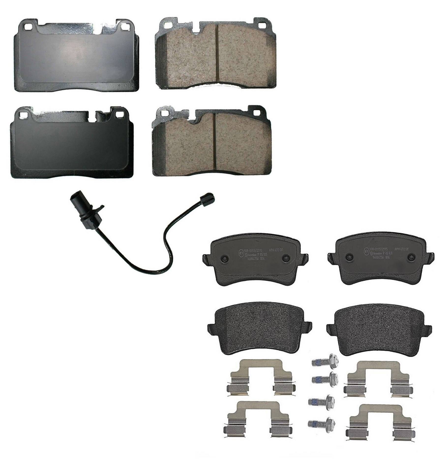 Audi Disc Brake Pad Kit – Front and Rear (Ceramic) (EURO) 8R0698151L