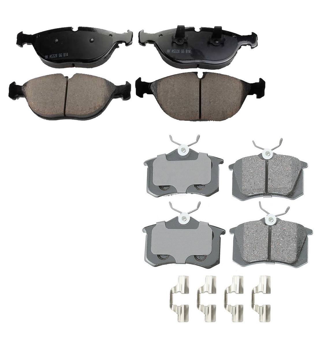 Audi Disc Brake Pad Kit – Front and Rear (Ceramic) (EURO) 8N0698151D