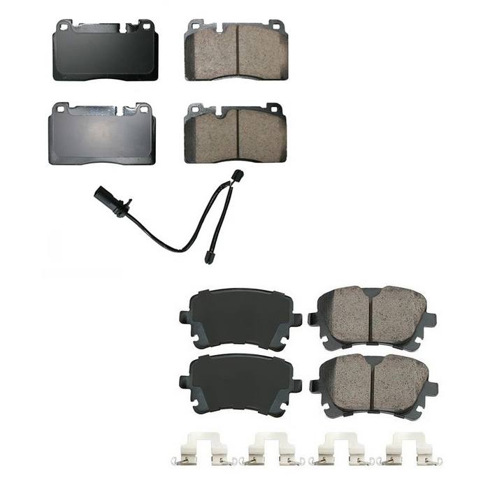 Audi Disc Brake Pad Set Kit – Front and Rear (Ceramic) (EURO) 8R0698151L