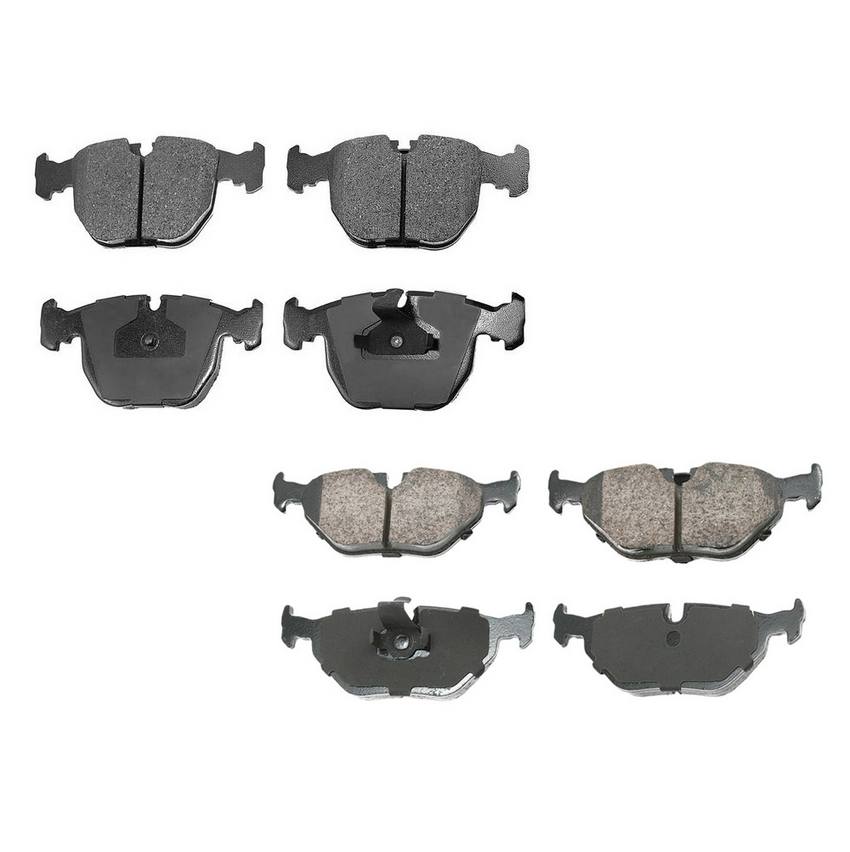 BMW Disc Brake Pad Set Kit – Front and Rear (Ceramic) (EURO) 34116761252