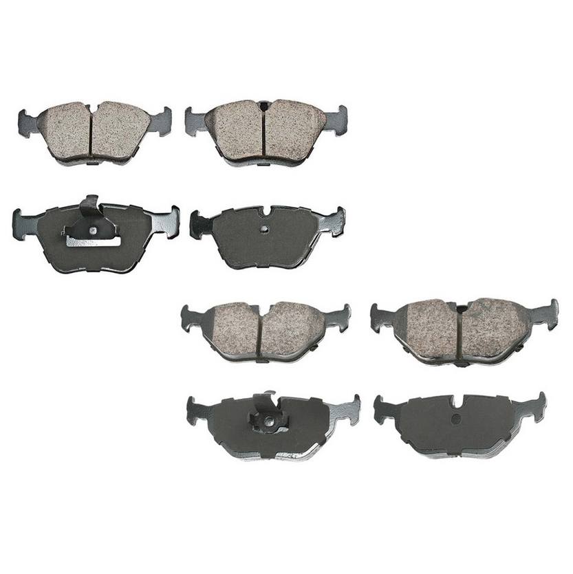 BMW Disc Brake Pad Set Kit – Front and Rear (Ceramic) (EURO) 34116761280