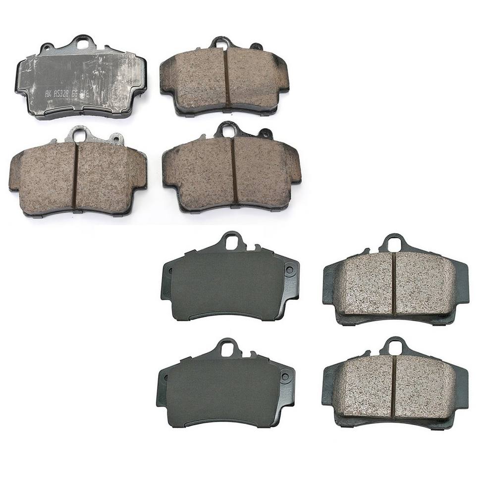 Porsche Disc Brake Pad Set Kit – Front and Rear (Ceramic) (EURO) 98735193903