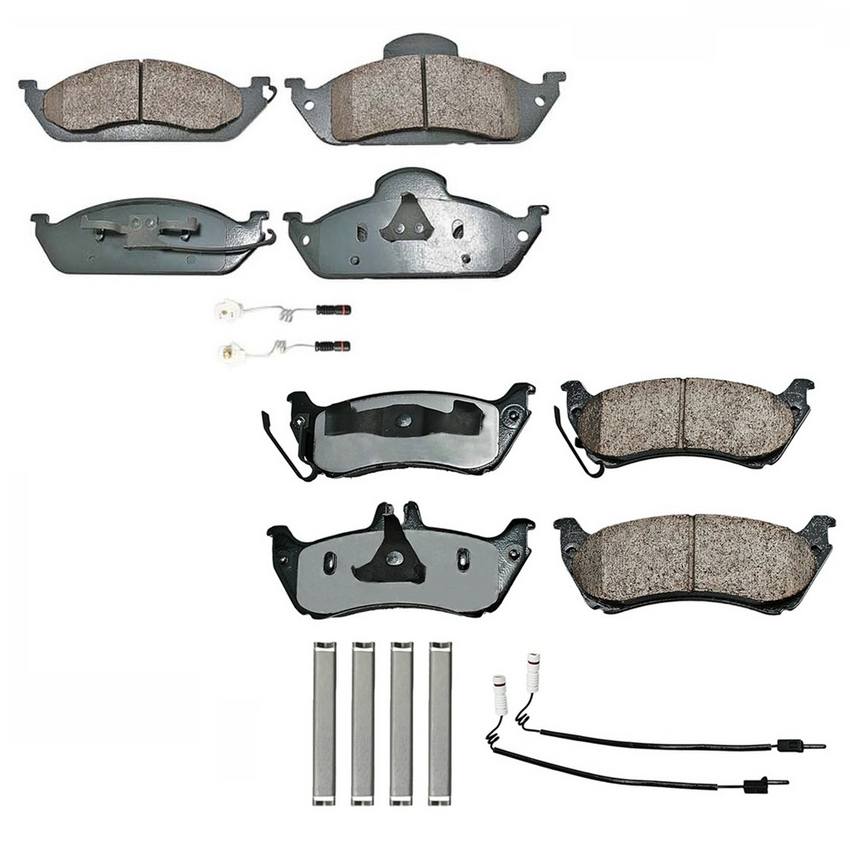 Mercedes-Benz Disc Brake Pad Set Kit – Front and Rear (Ceramic) (EURO) 1634201220