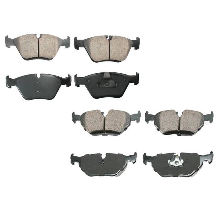 BMW Disc Brake Pad Set Kit – Front and Rear (Ceramic) (EURO) 34112282995