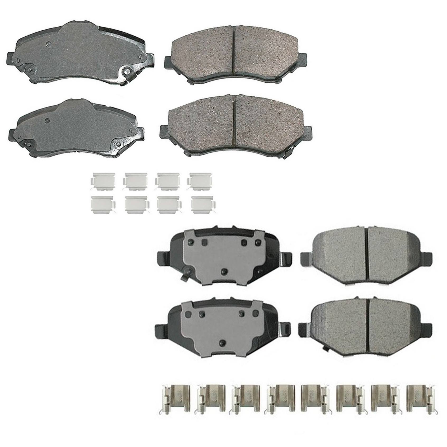 Volkswagen Brake Pad Set Kit – Front and Rear (Ceramic) (Performance) 7B0698151A