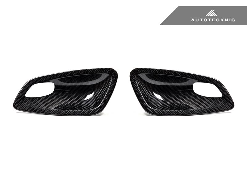 Autotecknic E9X M3 / 3-Series Dry Carbon Interior Door Handle Trim Set