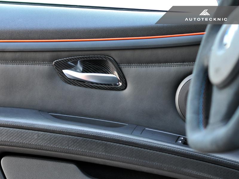 Autotecknic E9X M3 / 3-Series Dry Carbon Interior Door Handle Trim Set