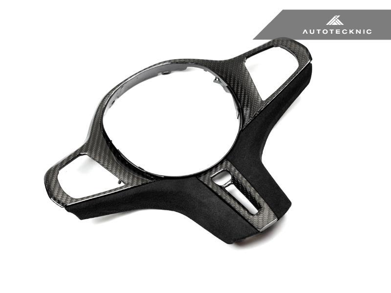 AutoTecknic F91 / F92 / F93 M8 - Carbon Alcantara Steering Wheel Trim