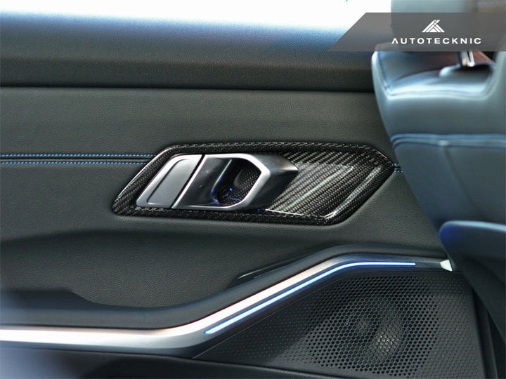 Autotecknic G8X M3 / M4 Dry Carbon Interior Door Handle Trim Set