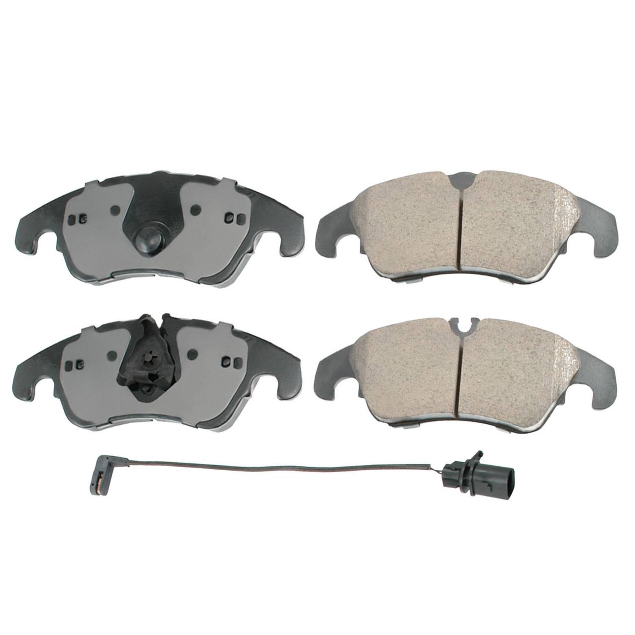 Audi Disc Brake Pad and Rotor Kit – Front (320mm) (Drilled) (Ceramic) – Akebono EURO 8R0615301F