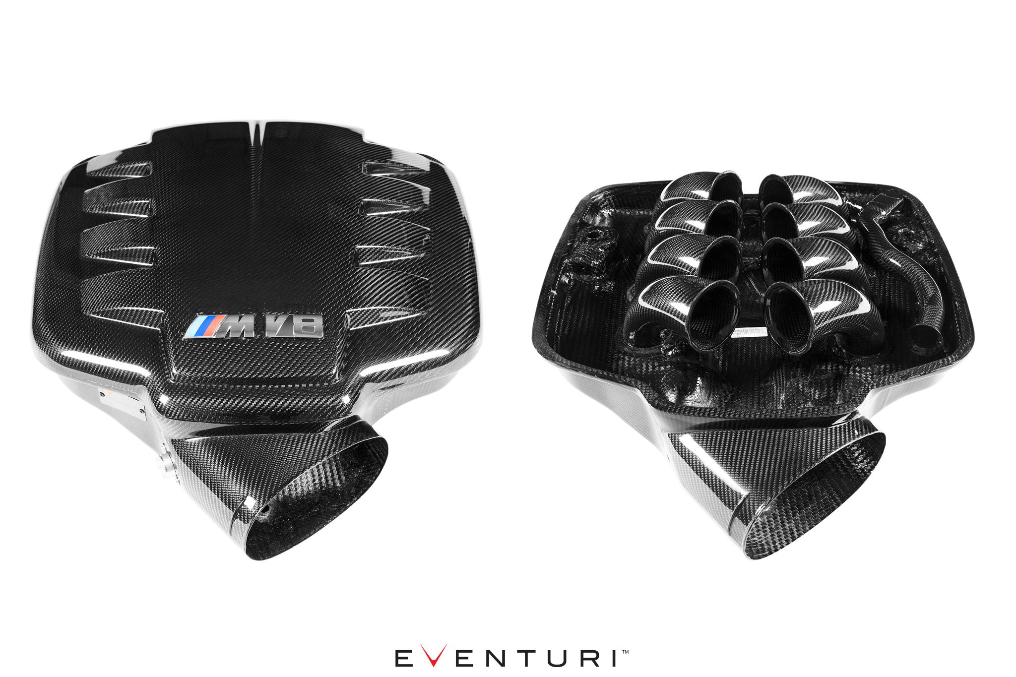 Eventuri BMW E9X M3 (S65) Black Carbon Inlet Plenum - Gloss