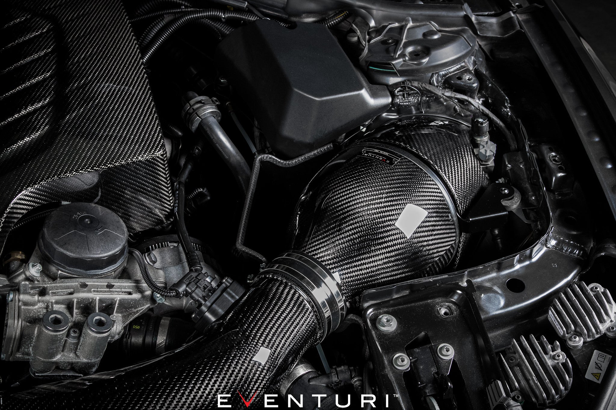 Eventuri BMW F-Chassis N55 Black Carbon Intake System - V2