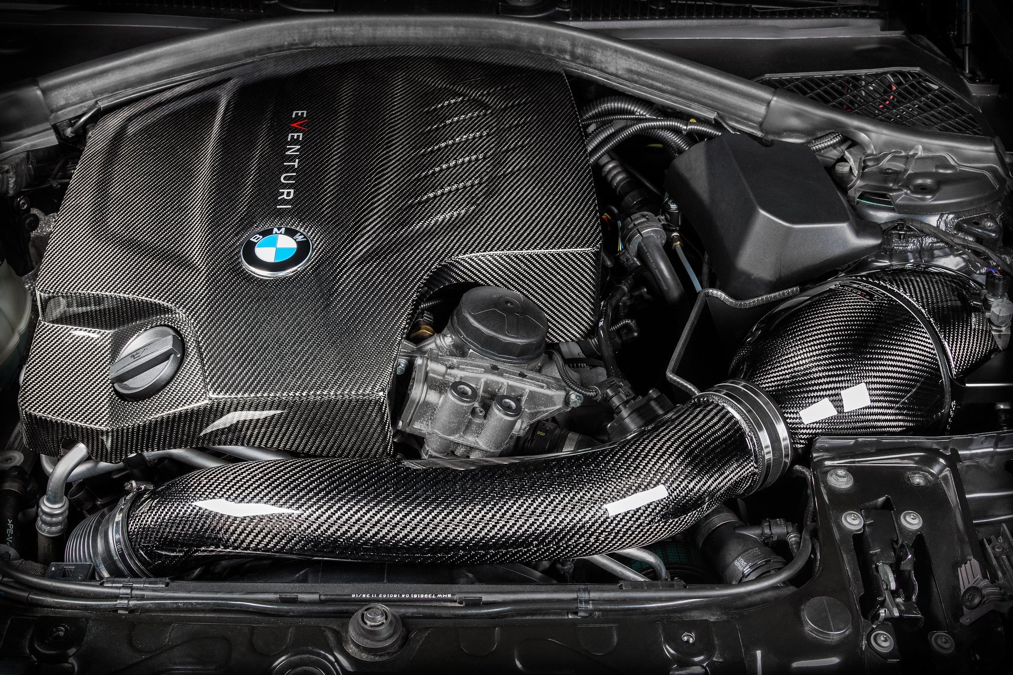 Eventuri BMW F-Chassis N55 Black Carbon Intake System - V2