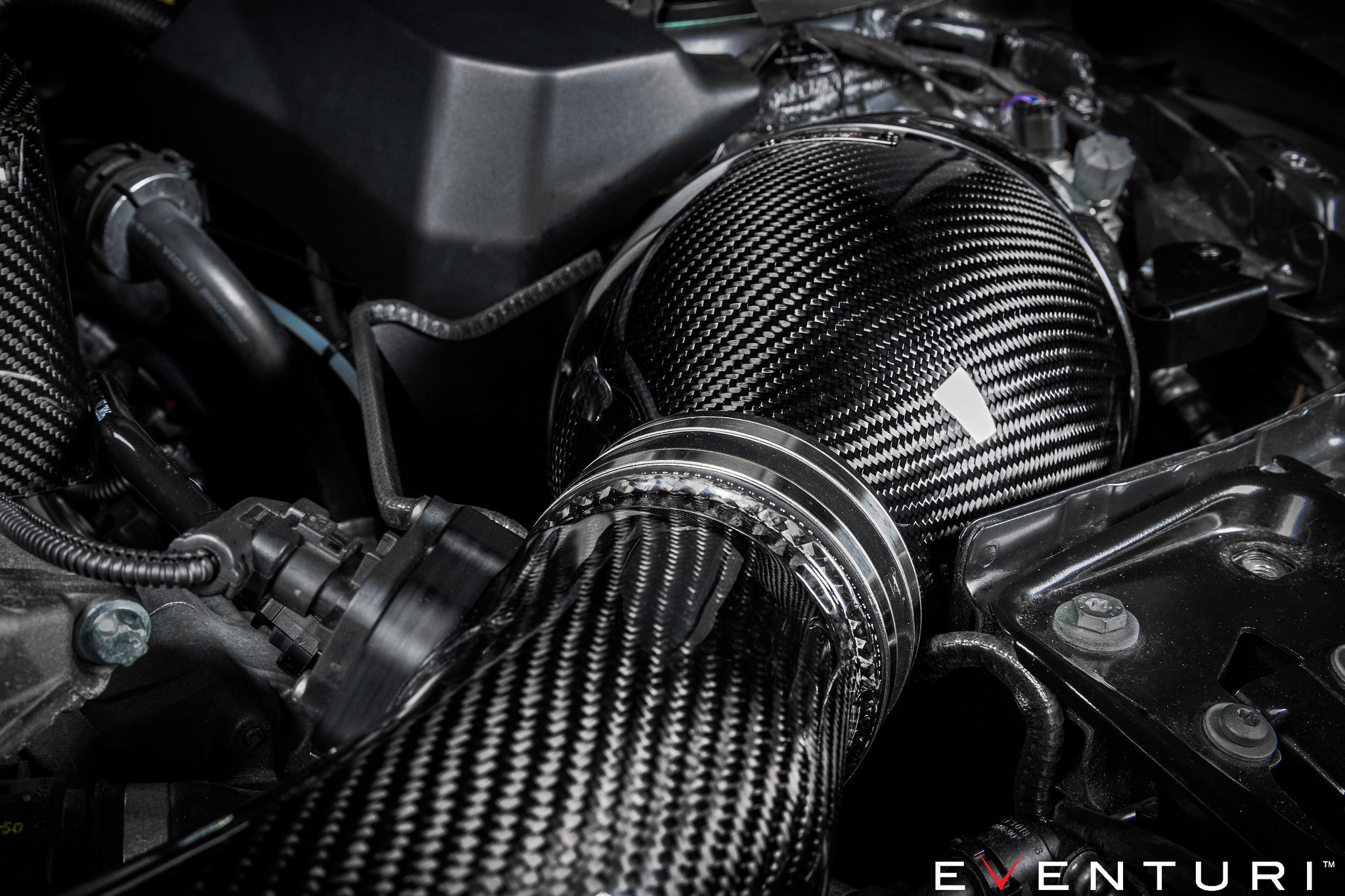 Eventuri BMW F-Chassis N55 Black Carbon Intake System - V2