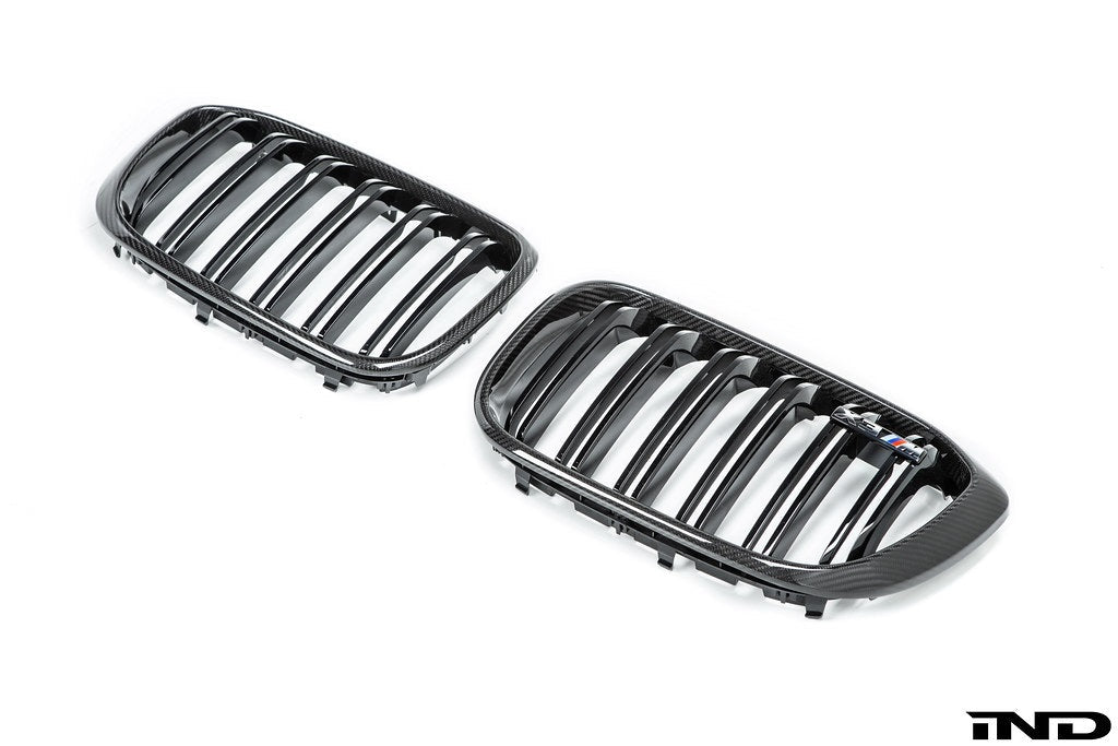 IND F97 X3M / F98 X4M Pre-LCI Carbon Front Grille Set