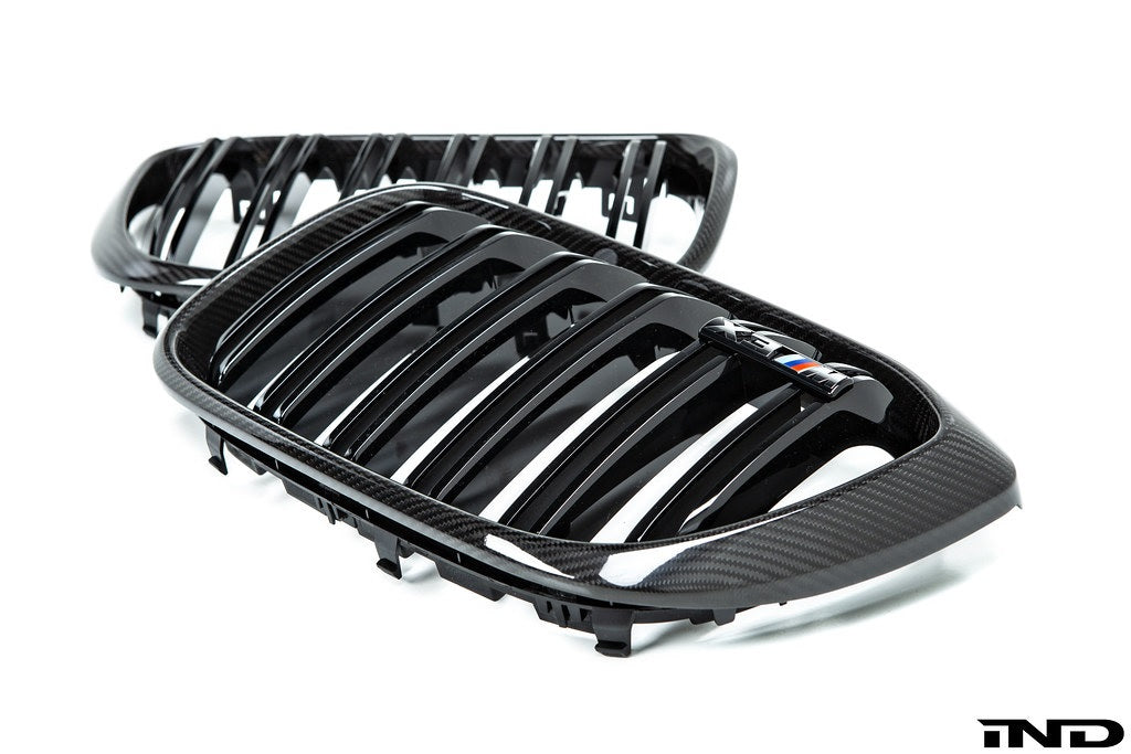 IND F97 X3M / F98 X4M Pre-LCI Carbon Front Grille Set