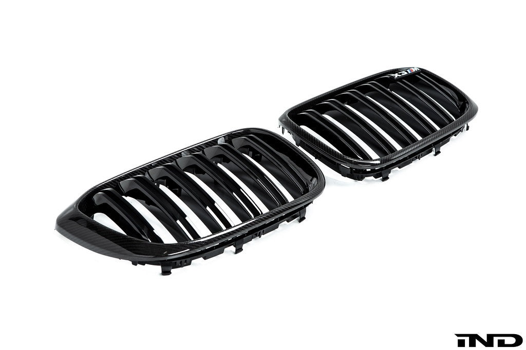 IND F97 X3M / F98 X4M Pre-LCI Carbon Front Grille Set