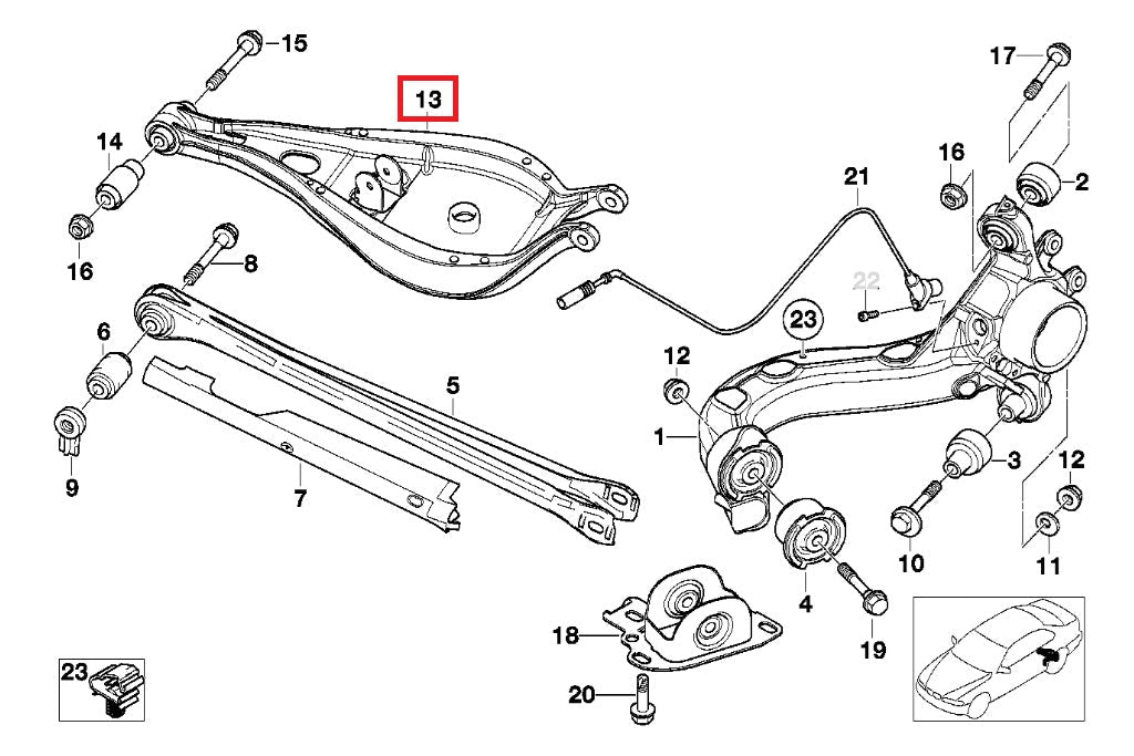 Fall-Line Motorsports E46 / E36 Rear Coil Over Upper Control Arm Set