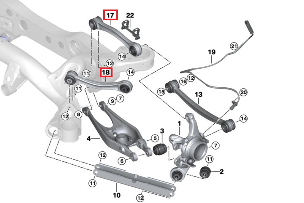 Fall-Line Motorsports E9X M3 / E82 1M Rear Upper Control Arm Set