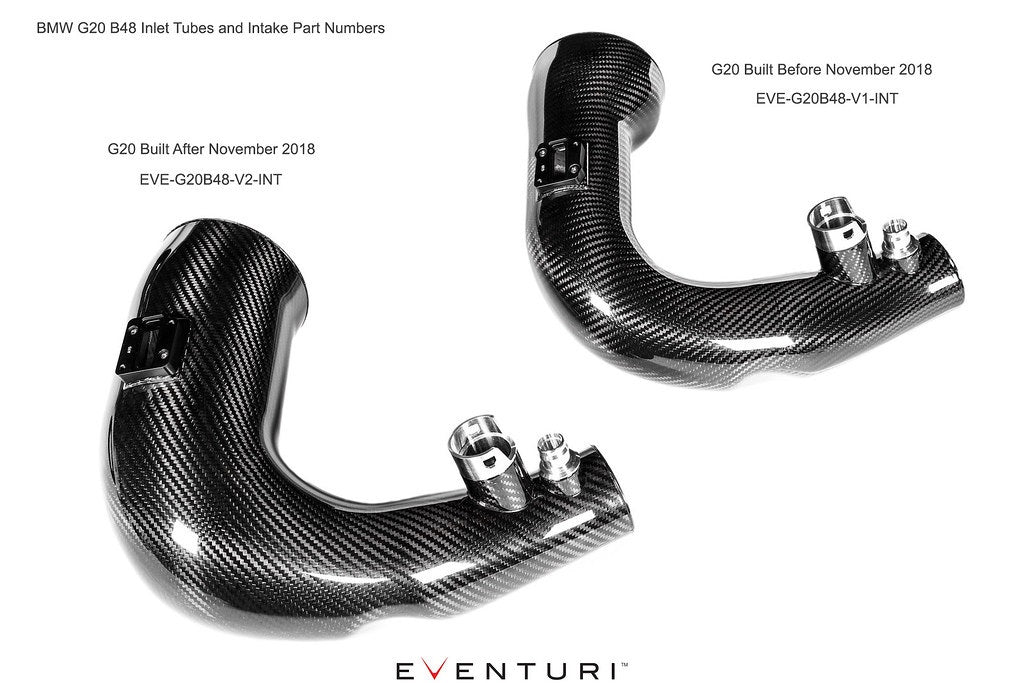 Eventuri BMW G20 3-Series B48 Black Carbon Intake System - PRE November 2018