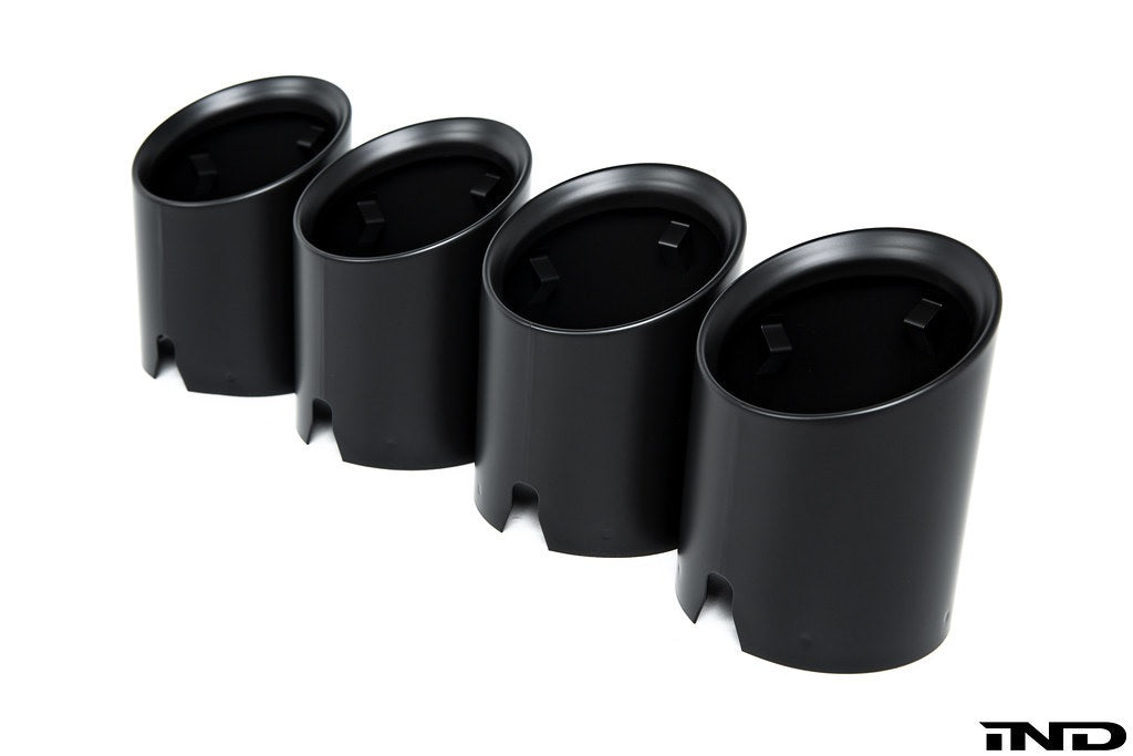 IND G8X M2 / M3 / M4 Matte Black Coated Exhaust Tip Set