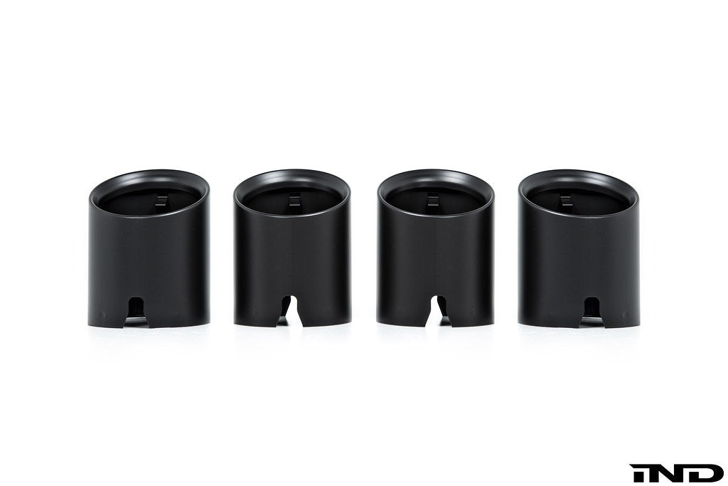 IND G8X M2 / M3 / M4 Matte Black Coated Exhaust Tip Set