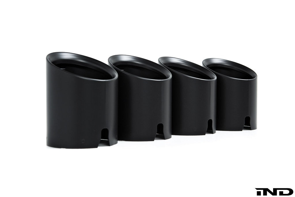 IND G8X M2 / M3 / M4 Matte Black Coated Exhaust Tip Set