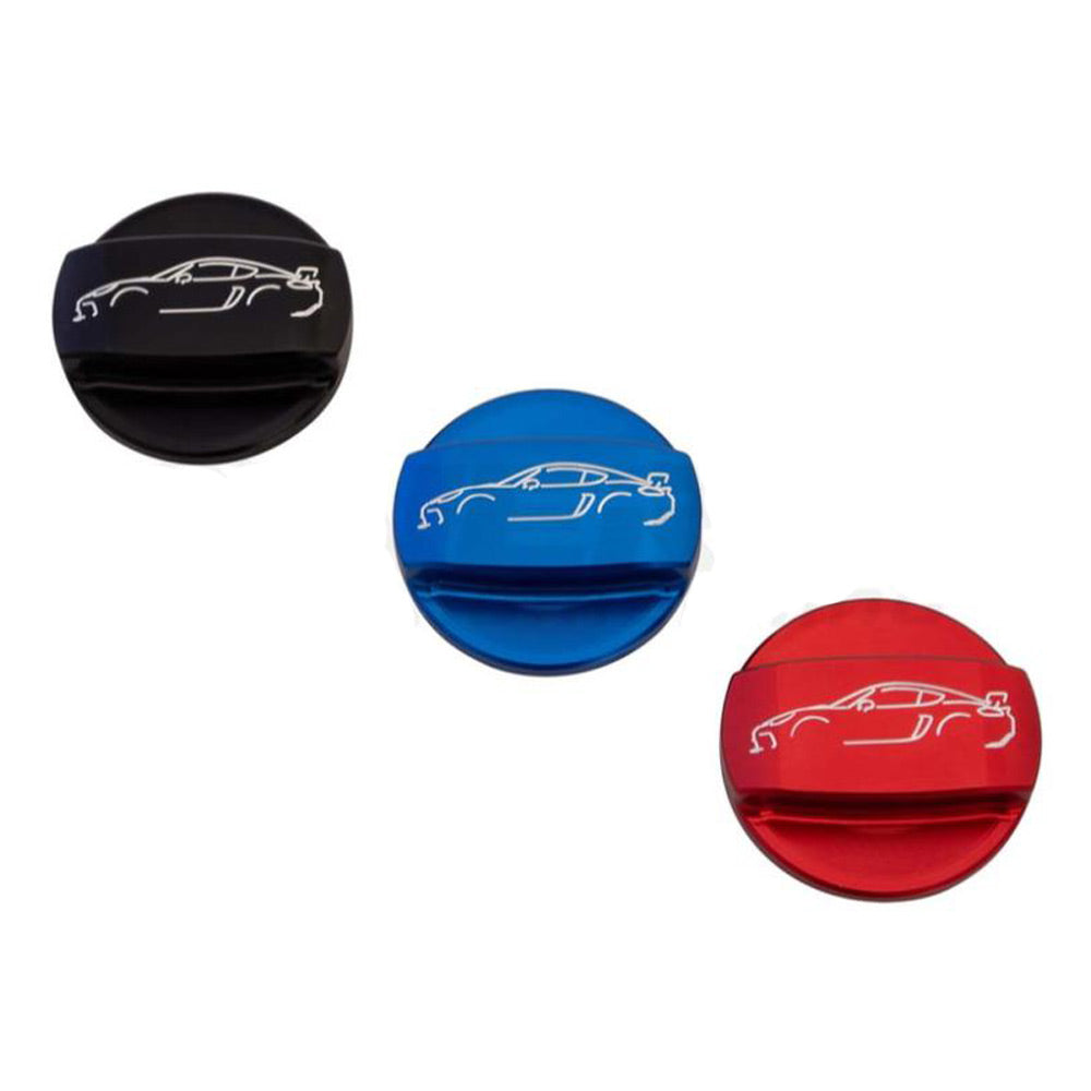 Gas Cap Cover, Anodized Red, 992 Silhouette