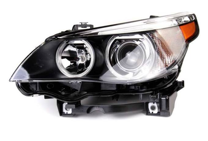 BMW Headlight Assembly – Driver Side (Xenon) (Adaptive) 63127160157 – Hella 163077901