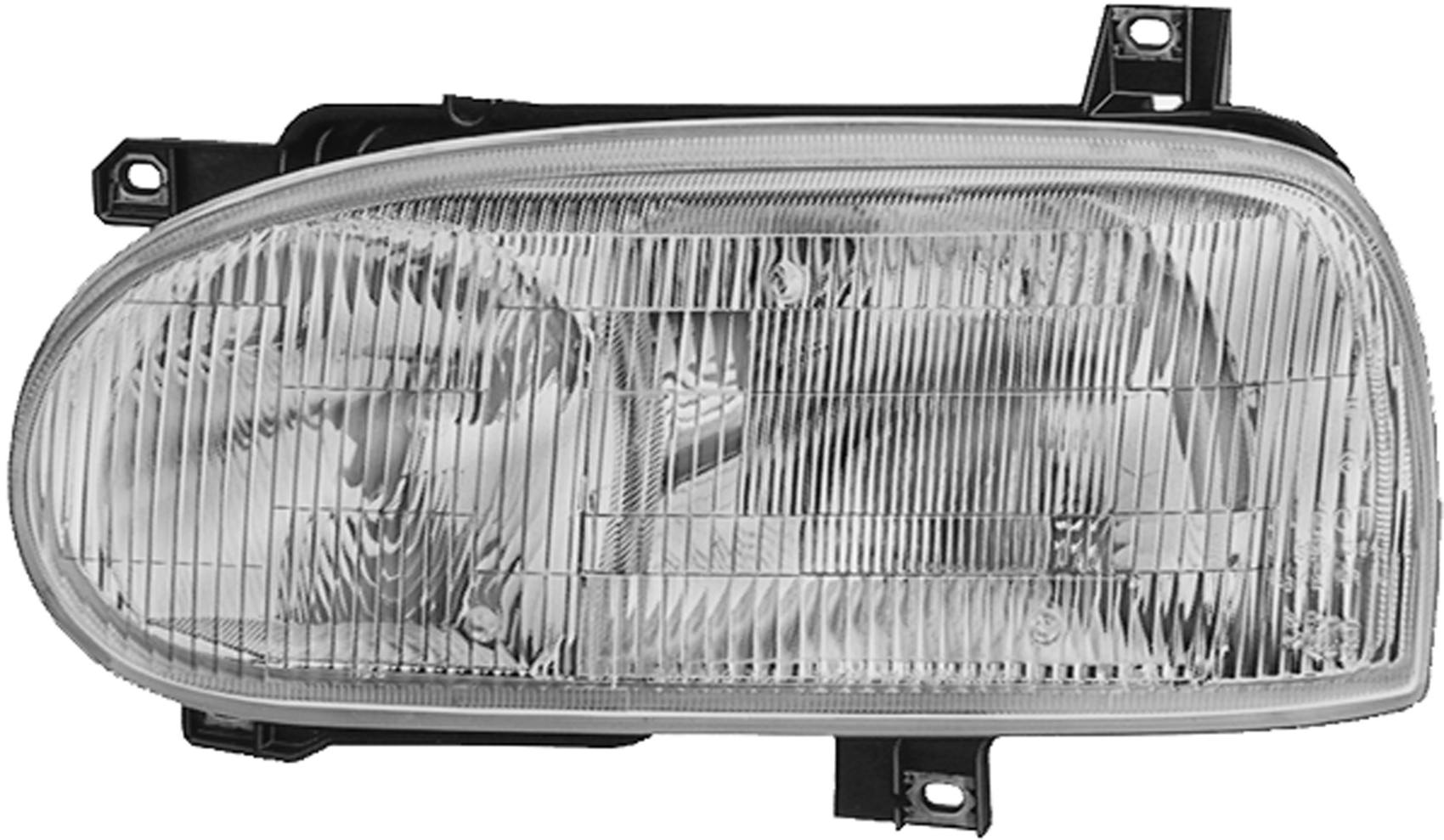 VW Headlight Assembly – Driver Side (Halogen) 1HM941017A – Hella H11649011