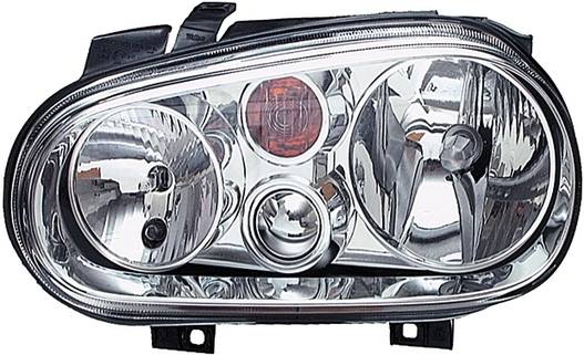 VW Headlight Assembly – Driver Side (Halogen) 1J0941017D – Hella 963711151