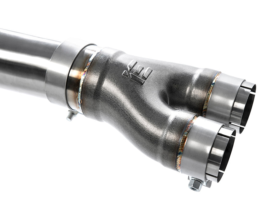 IE Y-Pipe Adapter Kit For 8V RS3 Exhaust Systems | Used to adapt to stock downpipe/catback