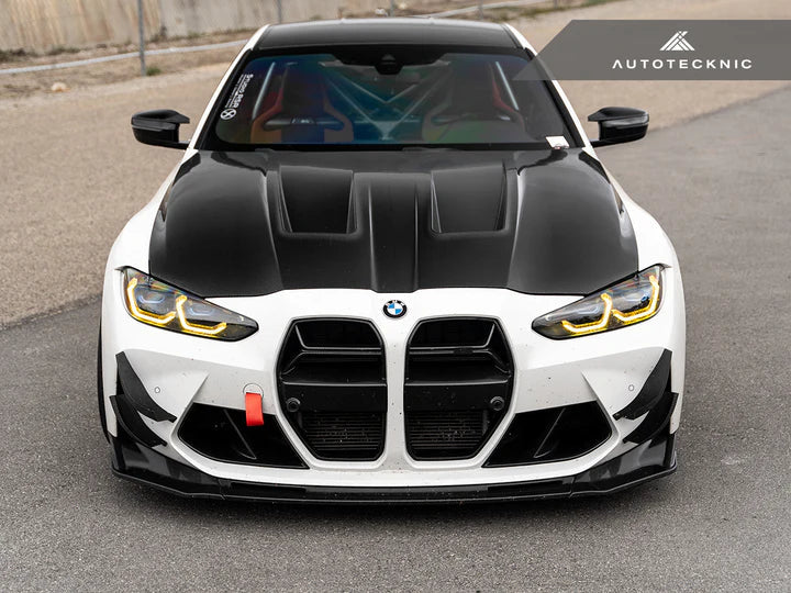 AutoTecknic G8X M3 / M4 Dry Carbon GT4 Bumper Canard Set