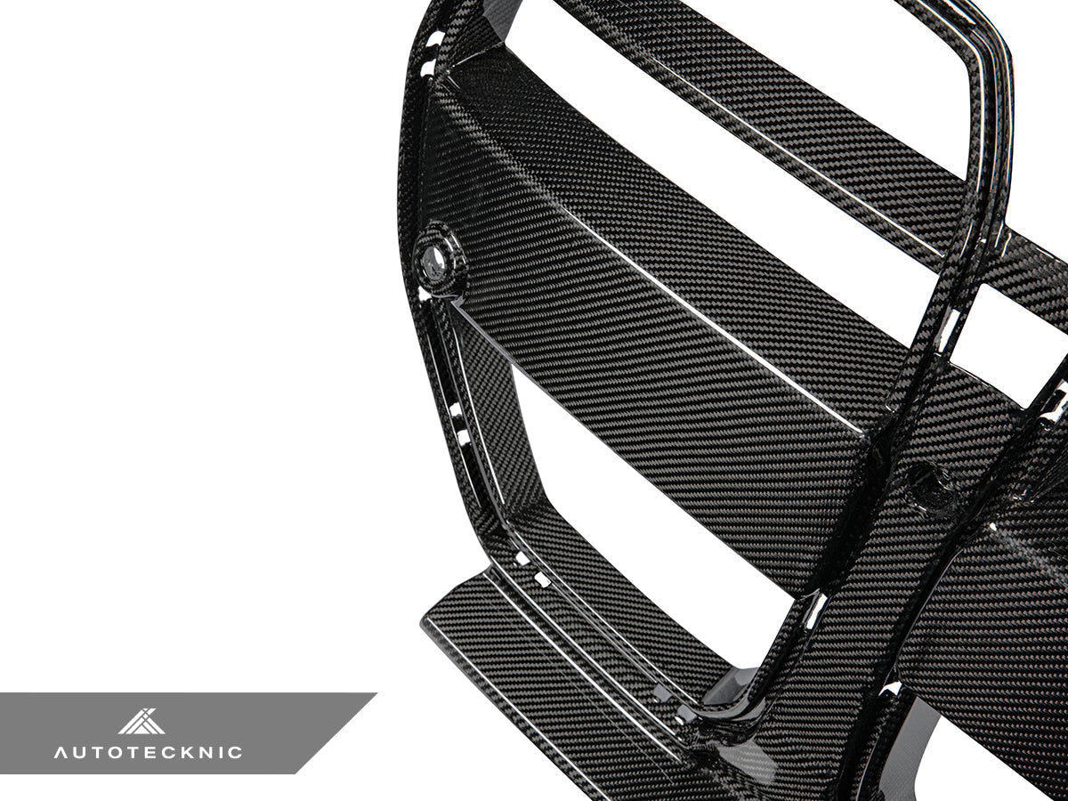 AutoTecknic G8X M3 / M4 Dry Carbon Motorsport V2 Front Grille