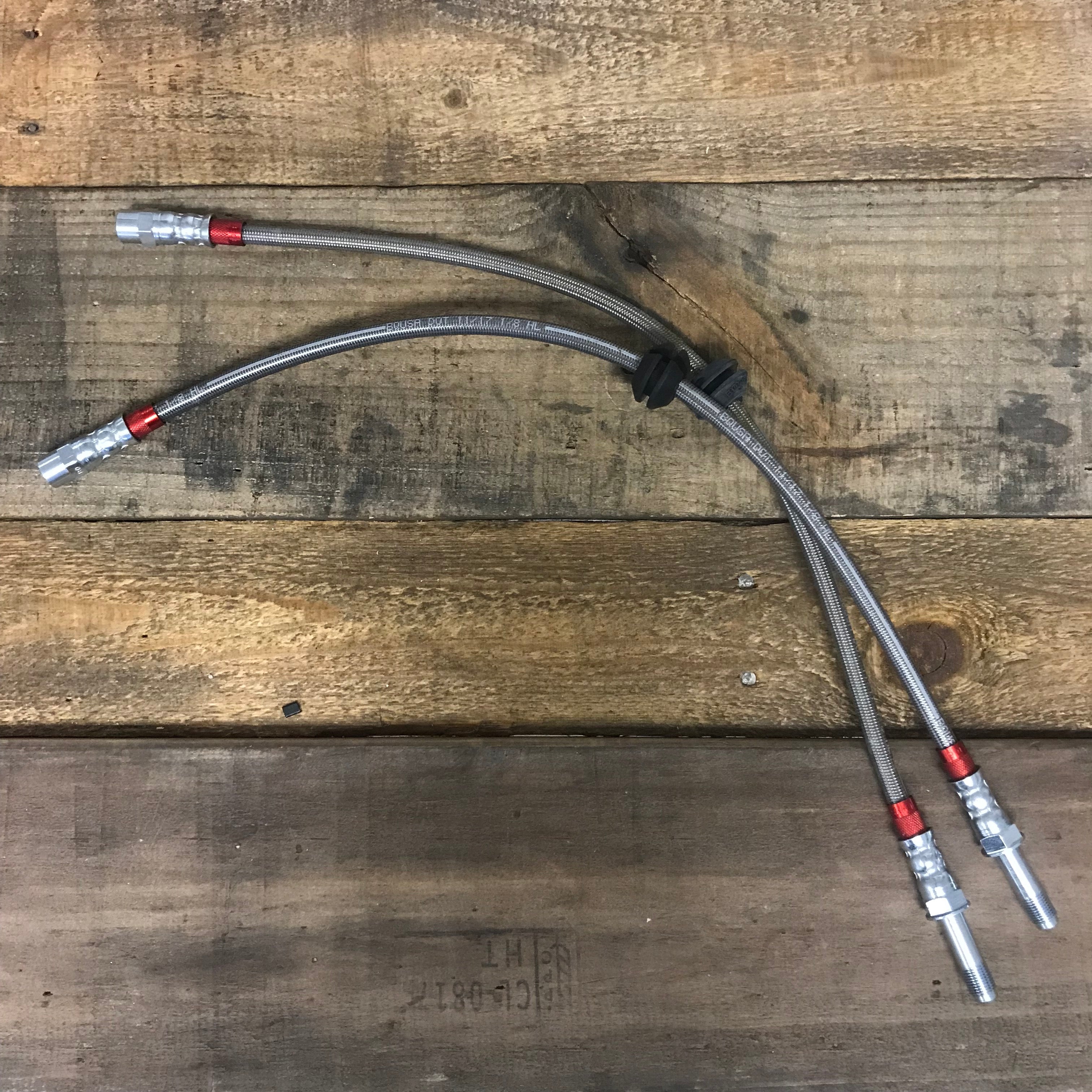 Extended Stainless Steel Brake Lines - E46 Drift