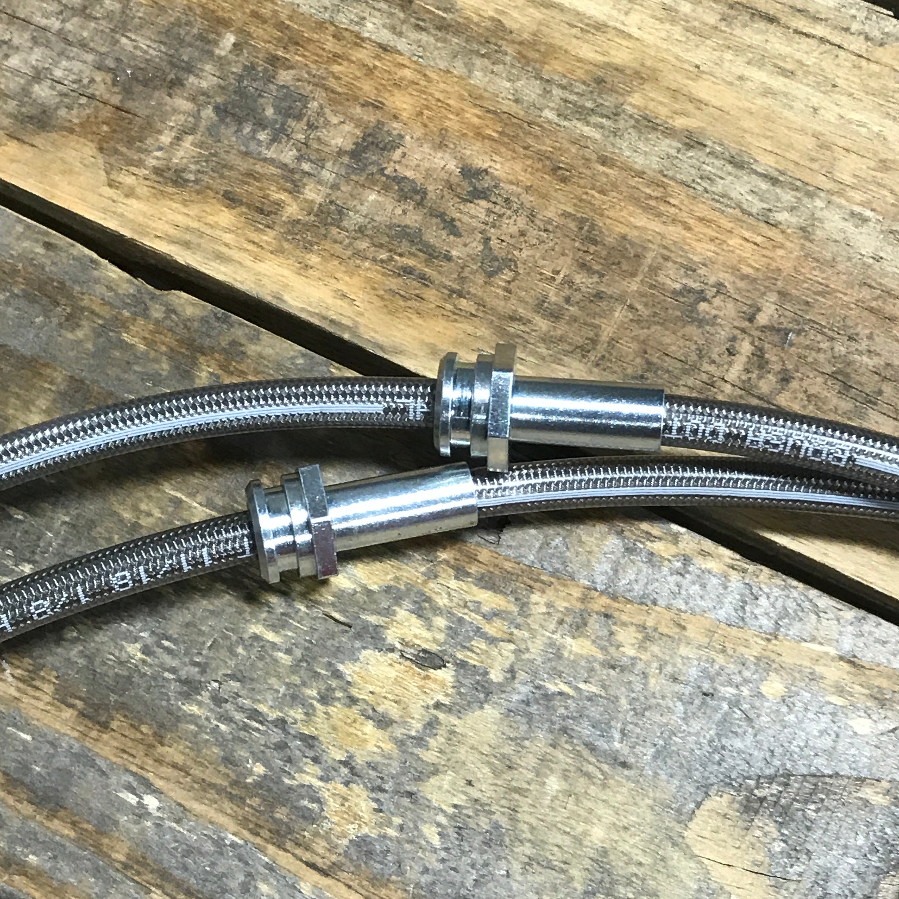 Extended Stainless Steel Brake Lines - E46 Rear