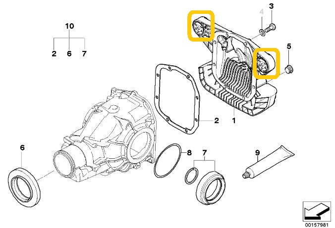 IRP - Differential aluminium bushings BMW E46 M3 (IRPDB-46MAL)