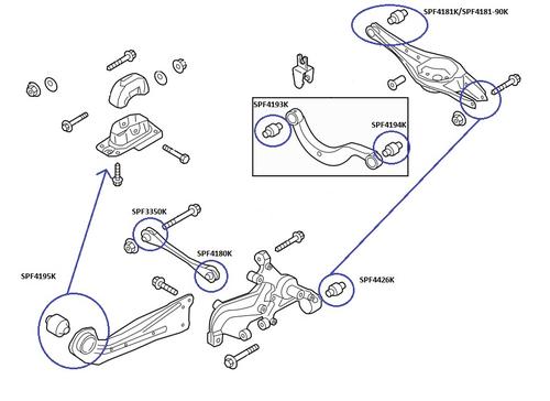 Rear Upper Control Arm - Outer Bushing Kit