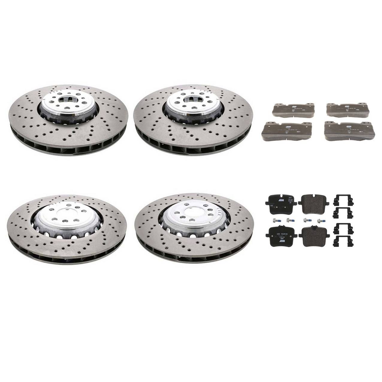 BMW Disc Brake Pad and Rotor Kit – Front and Rear (395mm) (380mm) 34117991102