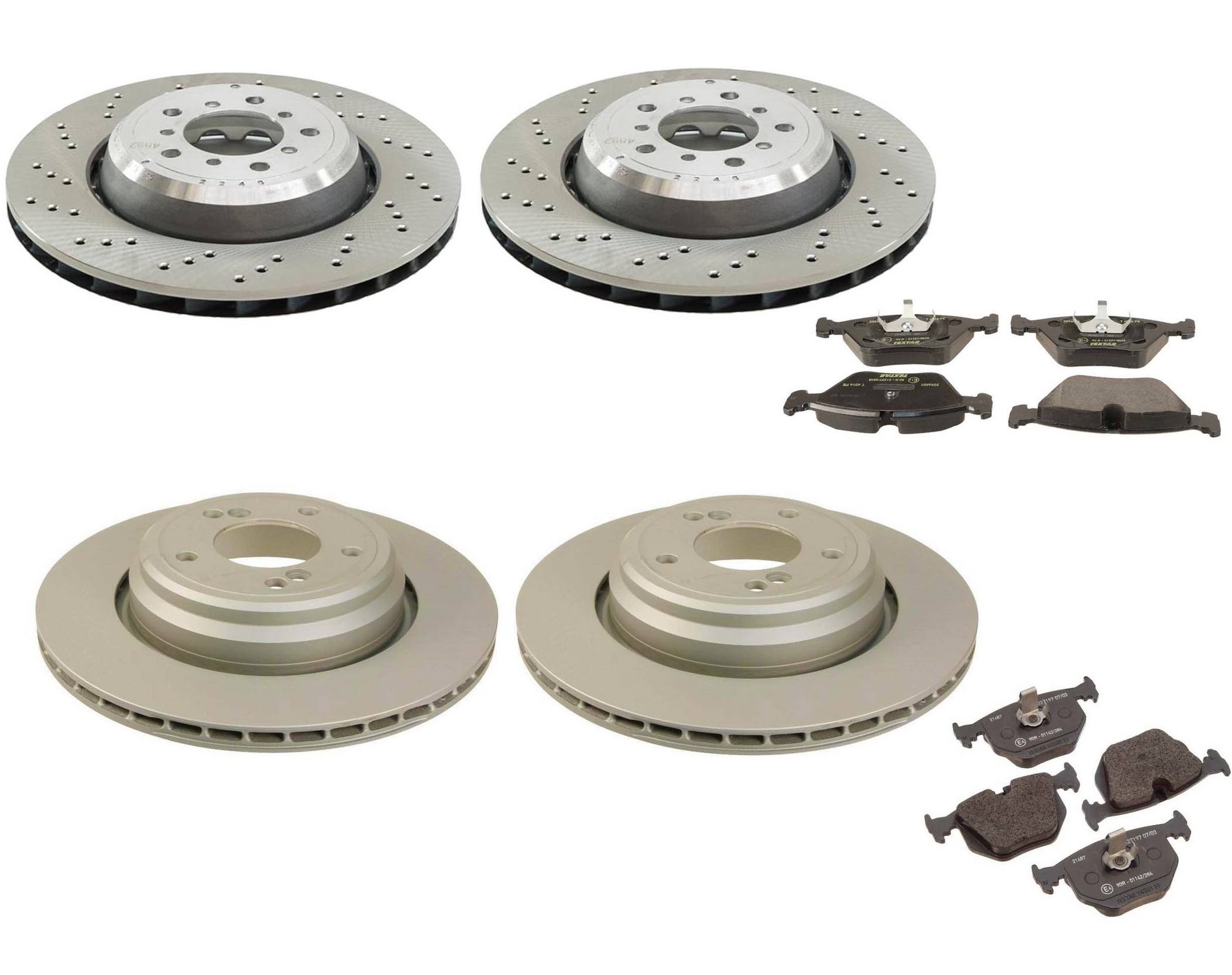 BMW Disc Brake Pad and Rotor Kit – Front and Rear (325mm) (328mm) 34112282801