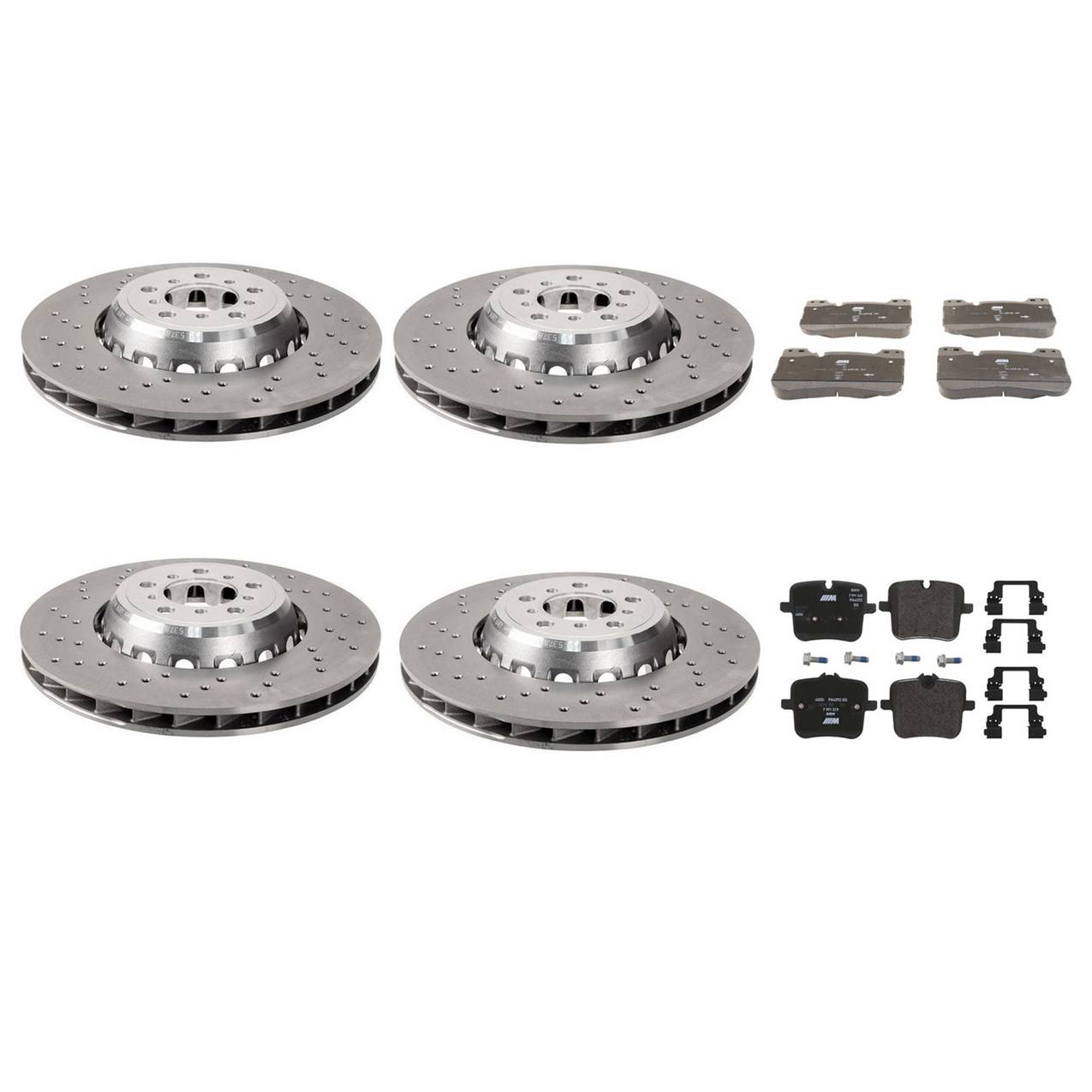 BMW Disc Brake Pad and Rotor Kit – Front and Rear (395mm) (380mm) 34118054825