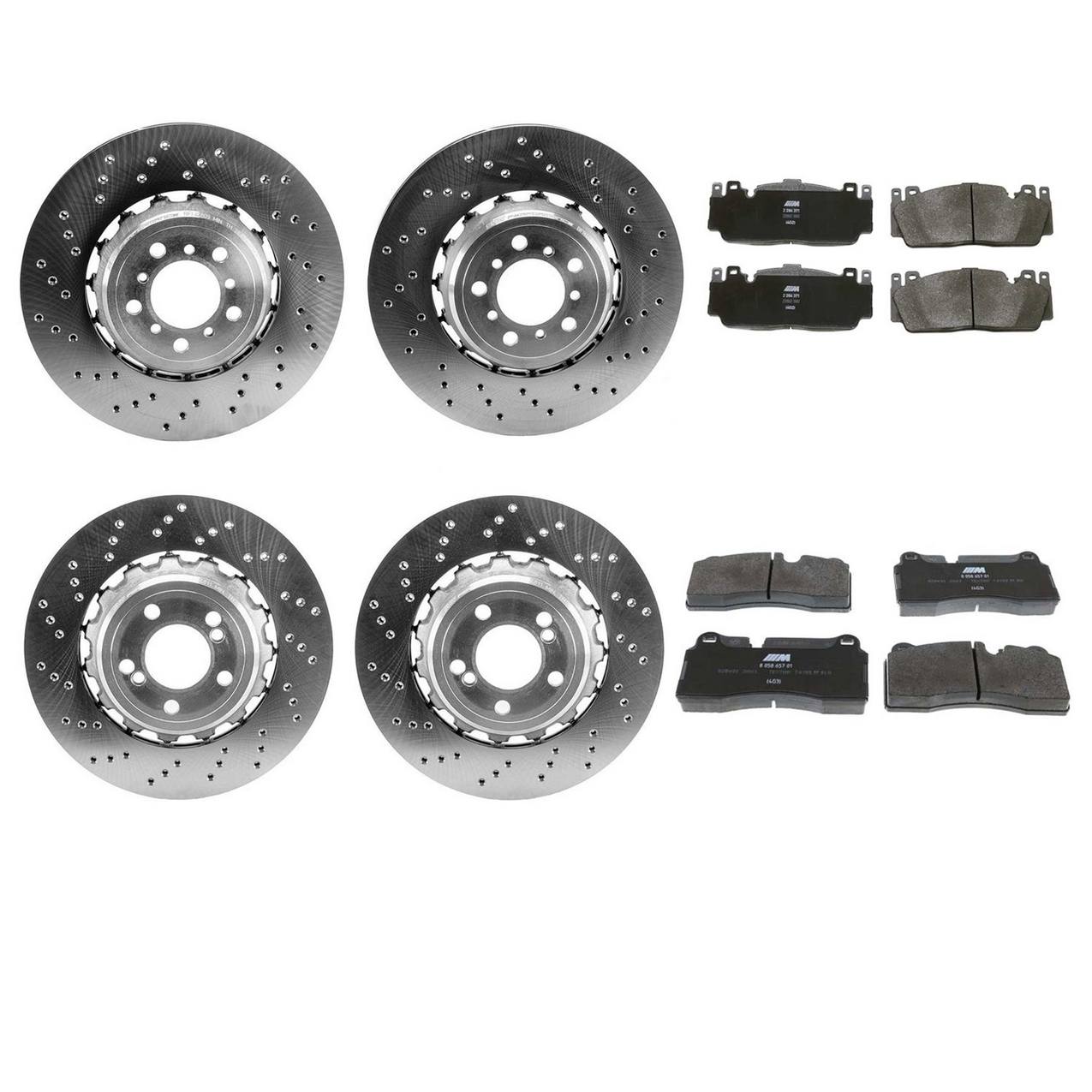 BMW Disc Brake Pad and Rotor Kit – Front and Rear (380mm/370mm) 34112284809