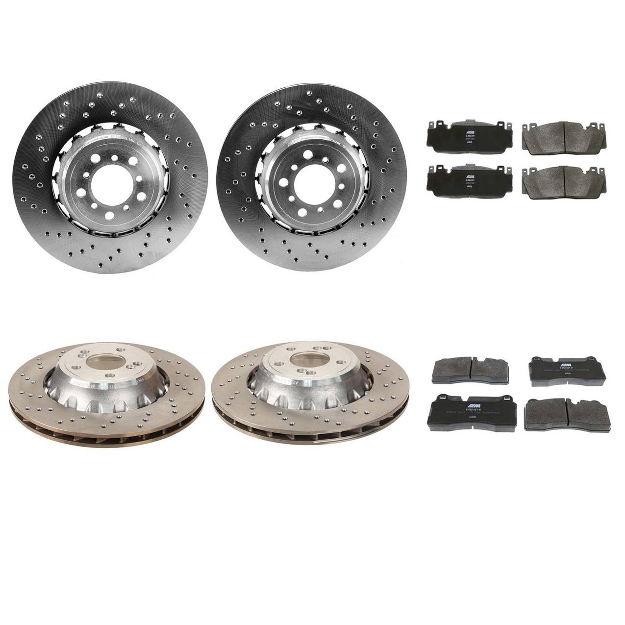 BMW Disc Brake Pad and Rotor Kit – Front and Rear (380mm) 34112284810