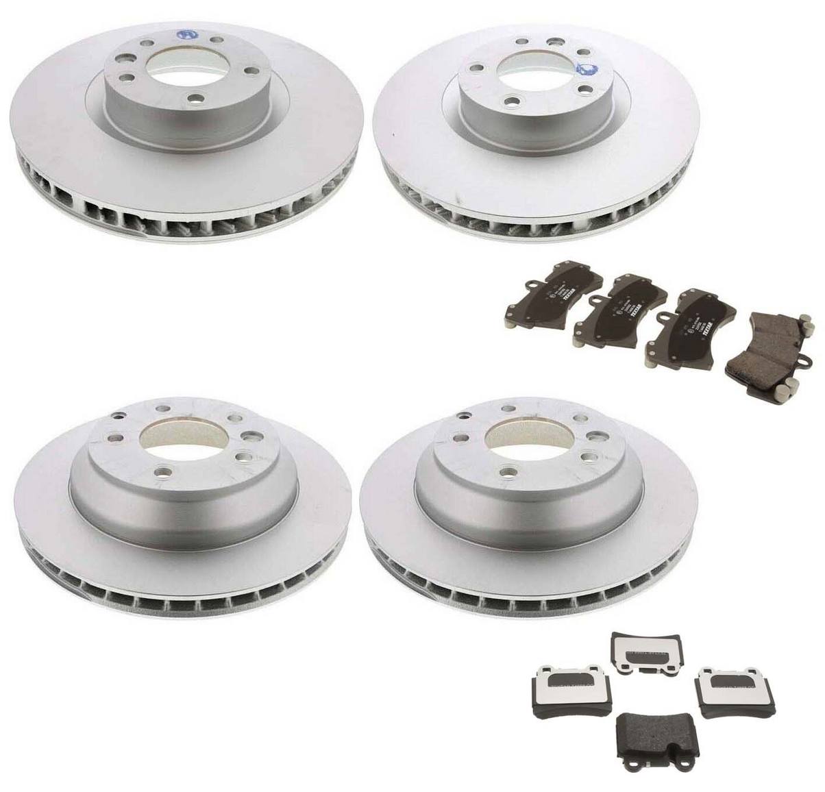 Volkswagen Disc Brake Pad and Rotor Kit – Front and Rear (350mm) (330mm) 7L8615301