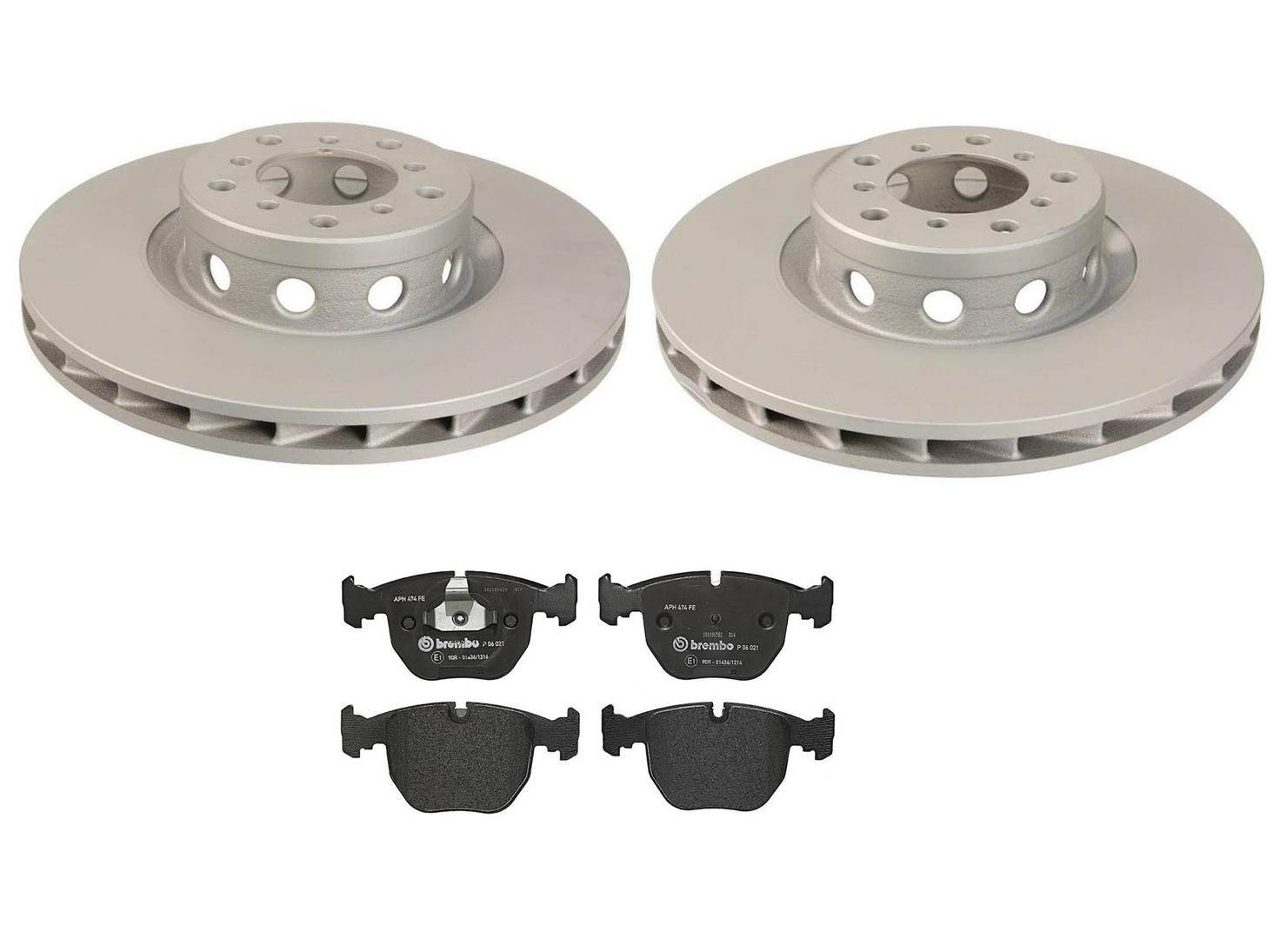 BMW Disc Brake Pad and Rotor Kit – Front (345mm) (Low-Met) 34112229527