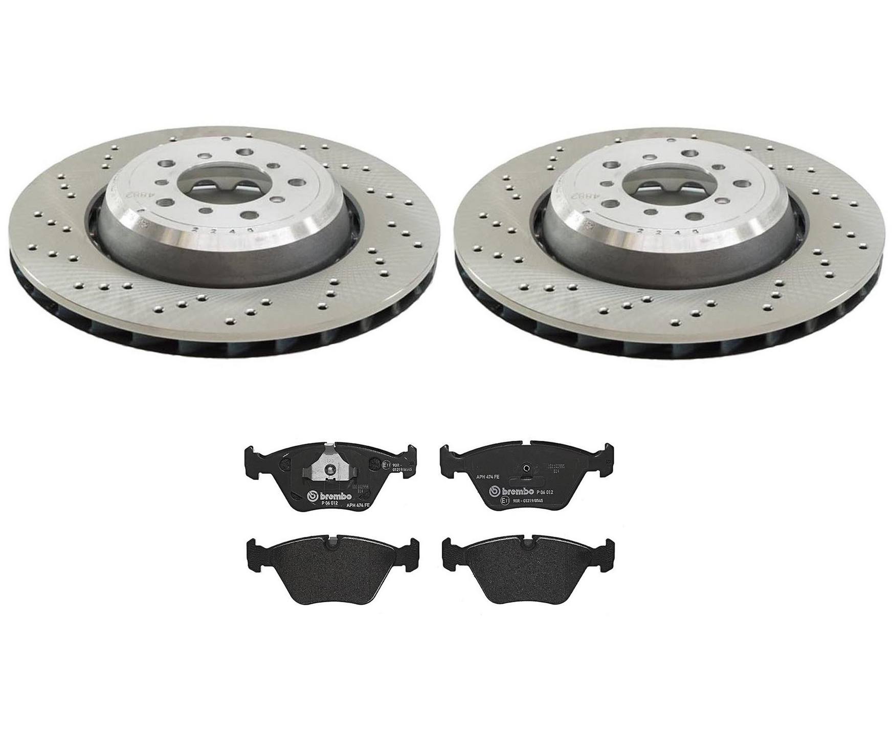 BMW Brake Rotor Kit Front (Low-Met) 34112282801