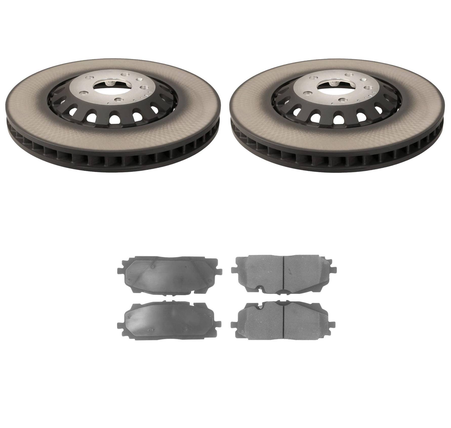 Audi Brake Pad and Rotor Kit – Front (375mm) 4M0615301AS